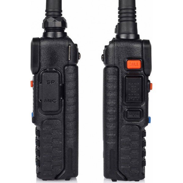 Baofeng UV-5R & Μικροακουστικό Ασύρματος Πομποδέκτης UHF/VHF8W με Μονόχρωμη Οθόνη
